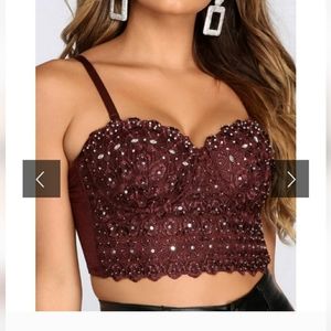 Lace Corset Romantic Lingerie Rheinstone Castlecore Renaisance Boned Underwire